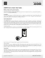 Preview for 2 page of Martin Audio ADORN A40 Quick Start Manual