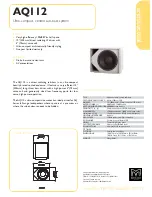 Martin Audio AQ112 Technical Specifications предпросмотр