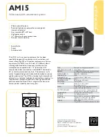 Preview for 1 page of Martin Audio Architectual AM15 Technical Specifications