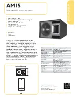 Martin Audio Architectual AM15 Technical Specifications предпросмотр