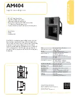 Preview for 1 page of Martin Audio Architectual AM404 Technical Specifications