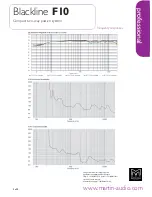 Preview for 3 page of Martin Audio Blackline F10 Specifications