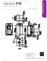 Preview for 4 page of Martin Audio Blackline F10 Specifications