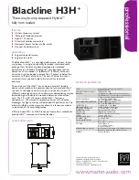 Preview for 1 page of Martin Audio Blackline H3H+ Technical Specifications