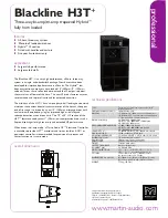 Preview for 1 page of Martin Audio Blackline H3T+ Specifications