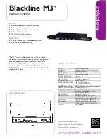 Preview for 1 page of Martin Audio Blackline M3+ Specifications