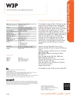 Preview for 5 page of Martin Audio Compact Three-way Trapezoid System WW33PP Technical Specifications