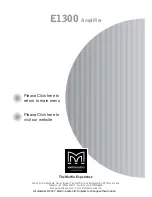 Preview for 24 page of Martin Audio E1300 Manual