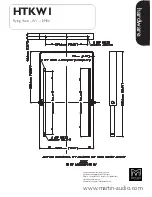 Preview for 1 page of Martin Audio HTKW1 Dimensions