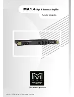 Preview for 1 page of Martin Audio MA1.4 User Manual