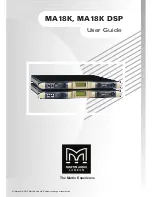 Martin Audio MA18K User Manual preview