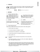 Preview for 2 page of Martin Audio MA200Q User Manual