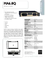 Preview for 1 page of Martin Audio MA6.8Q Technical Specifications