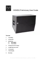 Предварительный просмотр 2 страницы Martin Audio W8VDQ User Manual