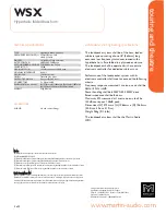 Preview for 3 page of Martin Audio WSX Specifications