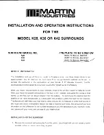 Preview for 17 page of Martin Industries BW4245A Installation Instructions Manual