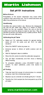 Martin Lishman Soil pH151 Instructions preview