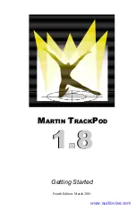 Martin Professional TRACKPOD 1.8 Getting Started preview