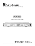 Martin Ranger DKM-800 Operation Manual preview