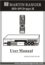 Предварительный просмотр 1 страницы Martin Ranger HD-DVD 950 II User Manual