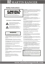 Preview for 3 page of Martin Ranger HD-DVD 950 II User Manual