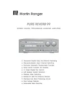 Предварительный просмотр 1 страницы Martin Ranger Pure REverb 99 Operation Manual