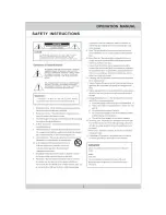 Предварительный просмотр 2 страницы Martin Ranger Pure REverb 99 Operation Manual