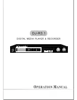 Martin Roland DJ-R3.1 Operation Manual preview