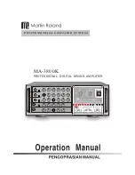 Martin Roland MA-3800K Operation Manual предпросмотр