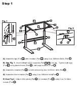 Preview for 2 page of Martin Universal Design Alyssia Craft Table with Tray Quick Start Manual