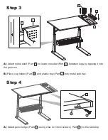 Preview for 4 page of Martin Universal Design Alyssia Craft Table with Tray Quick Start Manual