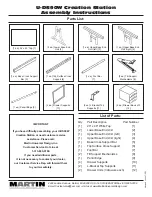 Preview for 2 page of Martin Universal Design U-DS90W Assembly Instructions