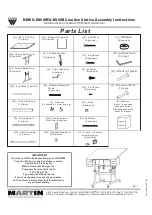 Preview for 1 page of Martin Universal Design Weber Creation Station U-DS90W Assembly Instructions