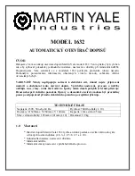 Martin Yale Industries 1632 Manual предпросмотр