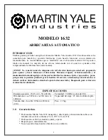 Preview for 9 page of Martin Yale Industries 1632 Manual