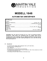 Предварительный просмотр 25 страницы Martin Yale Industries 1648 Operator'S Manual