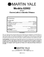 Предварительный просмотр 21 страницы Martin Yale Industries 62001 Manual