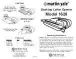 Martin Yale 1628 Operating Instructions предпросмотр