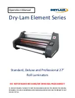 Martin Yale Dry-Lam Element Series Operation Manual preview