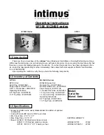 Martin Yale Intimus SP100 Operating Instructions Manual предпросмотр