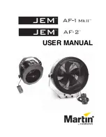 Предварительный просмотр 1 страницы Martin AF-1 MkII User Manual