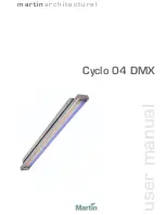 Martin CYCLO 04 DMX User Manual preview