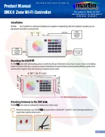 Предварительный просмотр 2 страницы Martin DMX 8 Zone Product Manual