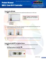 Предварительный просмотр 3 страницы Martin DMX 8 Zone Product Manual