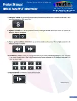 Preview for 12 page of Martin DMX 8 Zone Product Manual