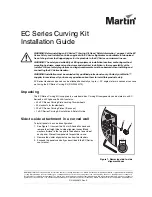 Предварительный просмотр 1 страницы Martin EC Series LED Video Panel Installation Manual