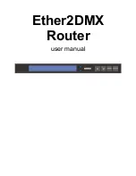 Martin Ether2DMX User Manual preview