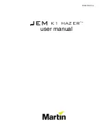 Preview for 1 page of Martin JEM K1 Hazer User Manual