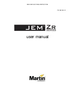 Предварительный просмотр 1 страницы Martin JEM ZR series User Manual