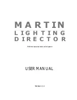 Preview for 1 page of Martin LIGHTING DIRECTOR User Manual